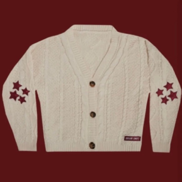 ISO legit Taylor Swift cardigans Folklore, Taylor Swift tag & Holiday green/tan - Picture 13 of 14